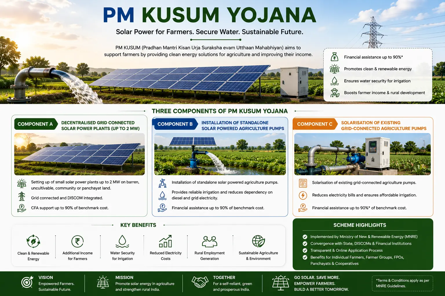 Pm Kusum yojana infographic